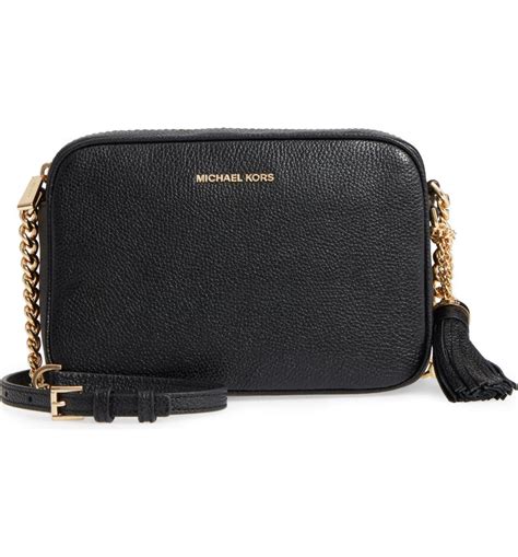 michael michael kors medium nylon camera bag|michael kors camera bag black.